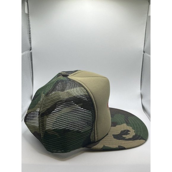 Vintage Mash 1990 Camo Snapback Hat Sportscap Brand Made In Taiwan - Picture 3 of 7
